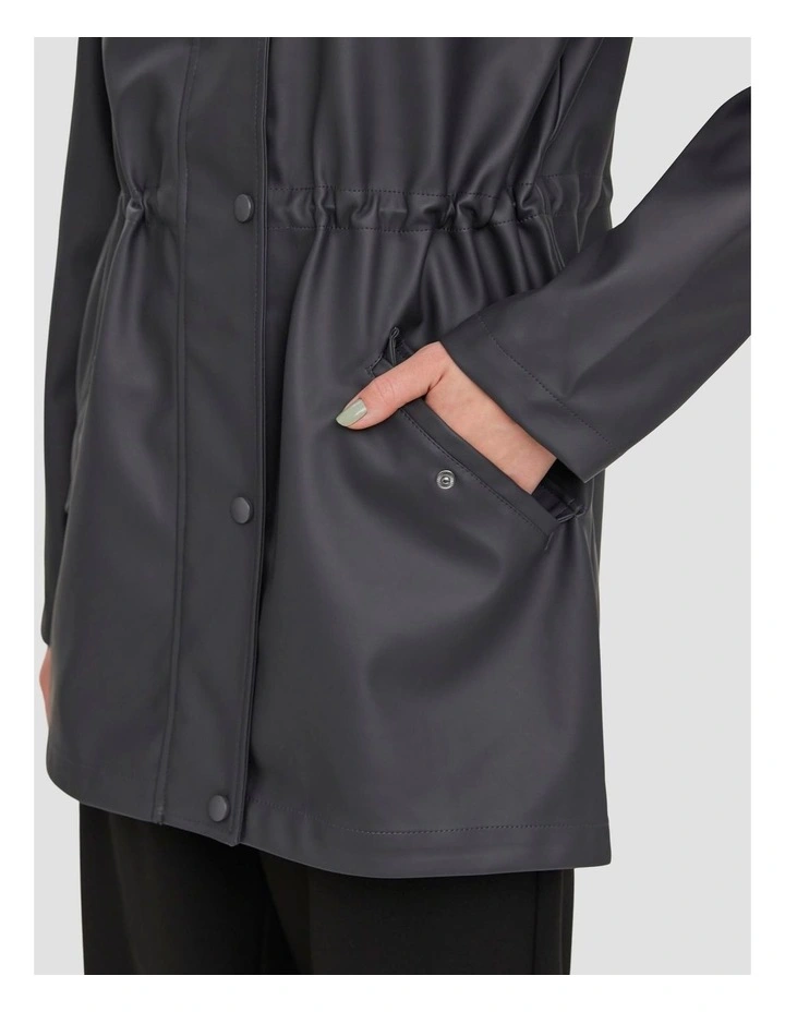 Malou Coated Jacket in Grey image 4