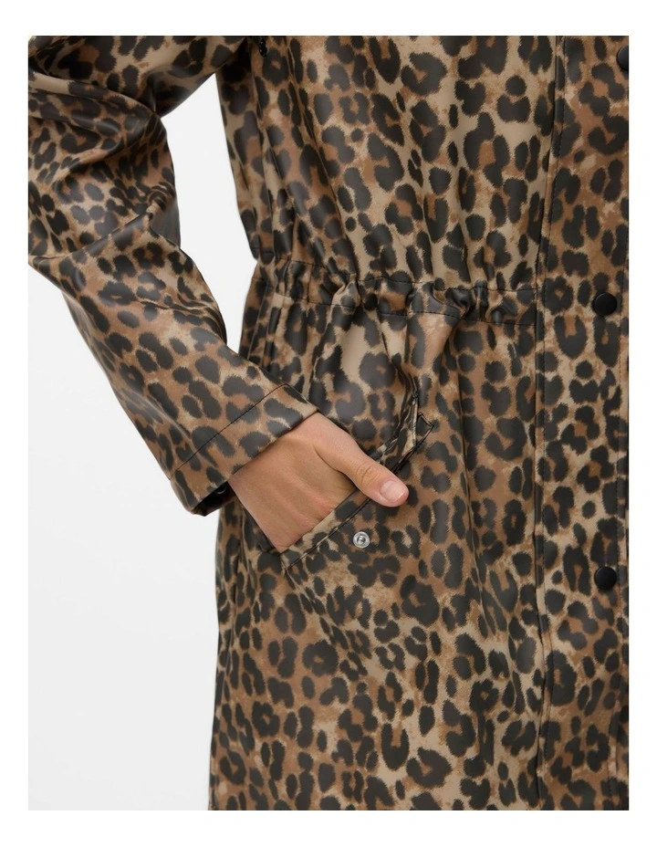Malou Coated Printed Jacket in Animal Print image 2