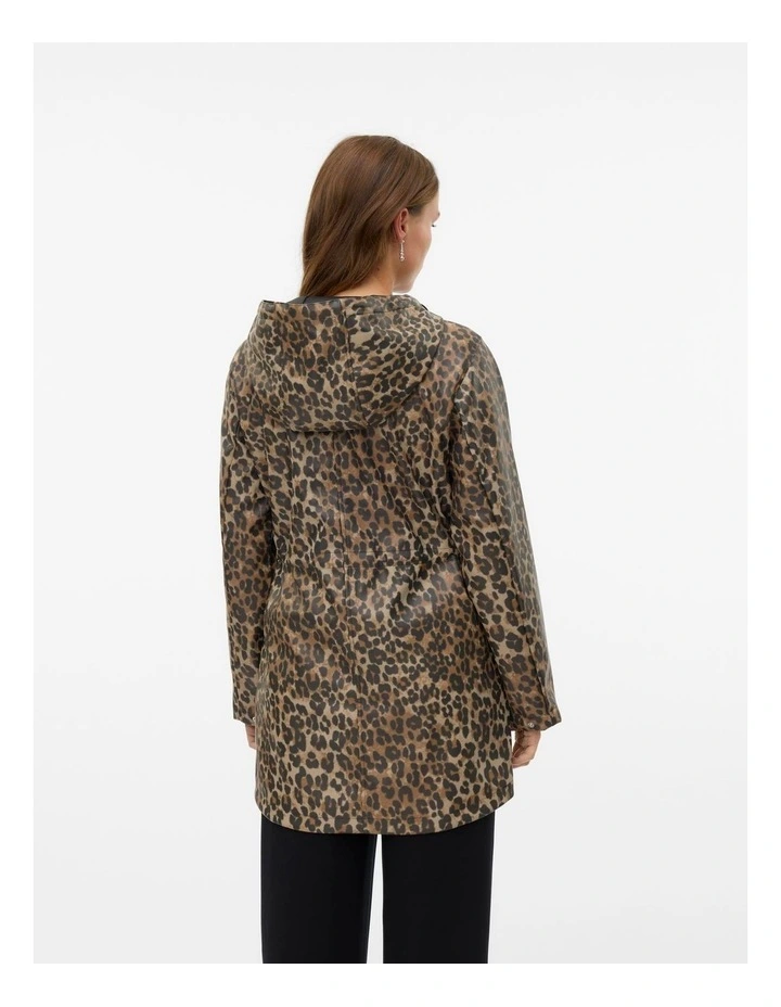 Malou Coated Printed Jacket in Animal Print image 3