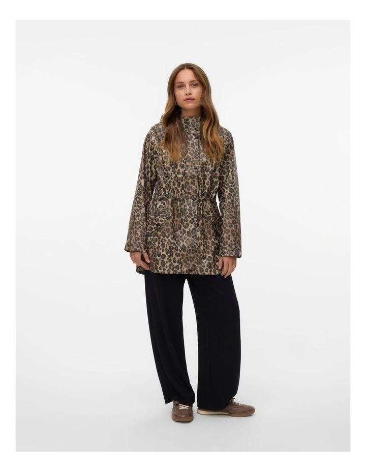 Malou Coated Printed Jacket in Animal Print image 4