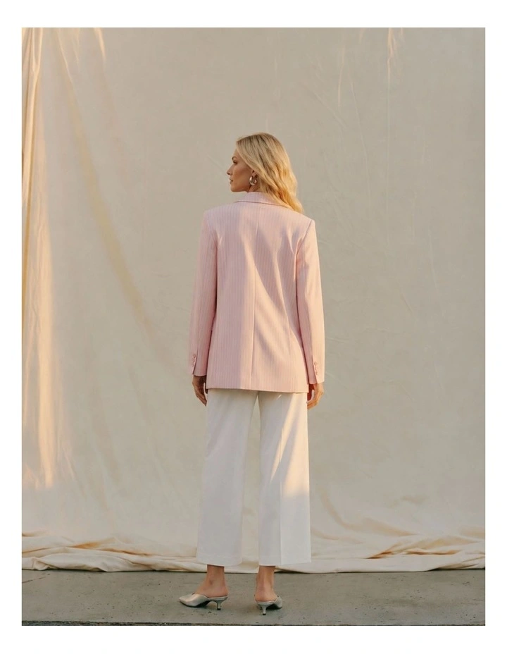 Kaja Striped Blazer in Pink image 3