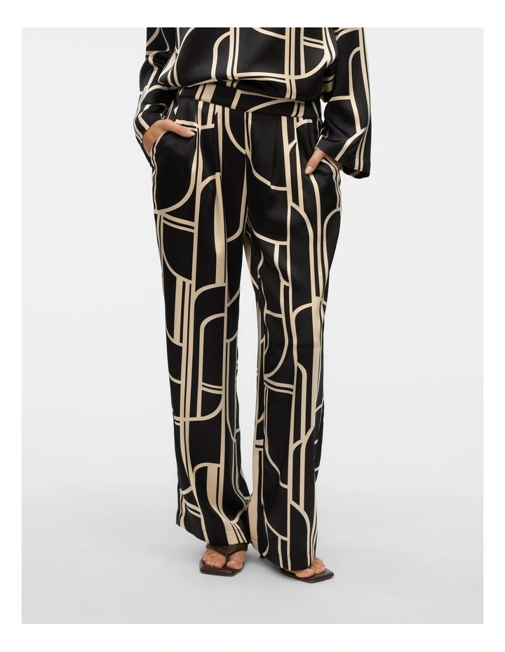 Hadley Printed Pants in Black image 1