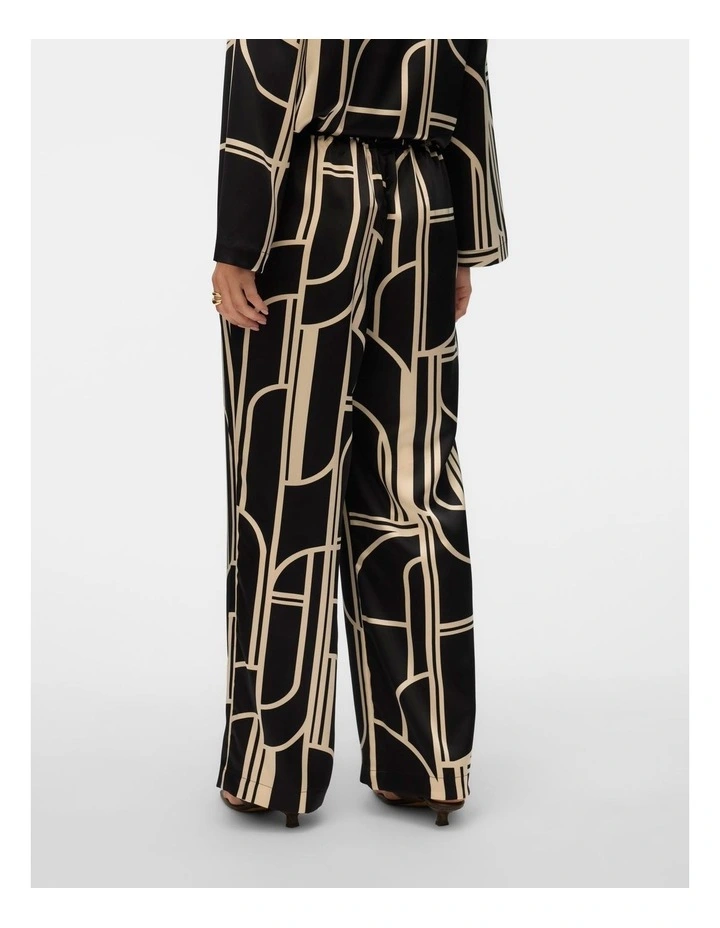 Hadley Printed Pants in Black image 3