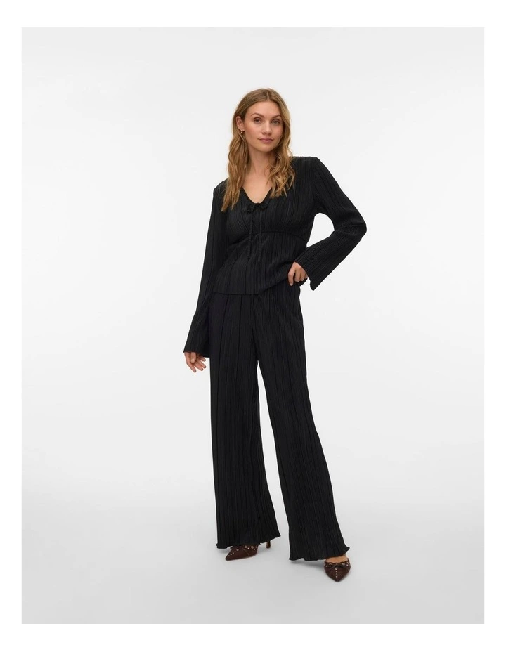 Elisa High Waisted Pants in Black image 4