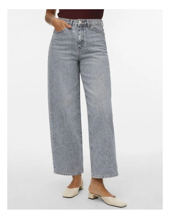 Annet Wide Denim Jeans in Grey image 1