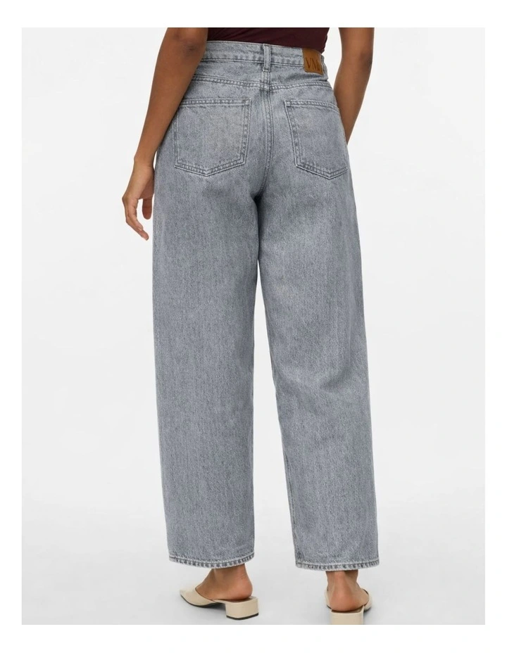 Annet Wide Denim Jeans in Grey image 2