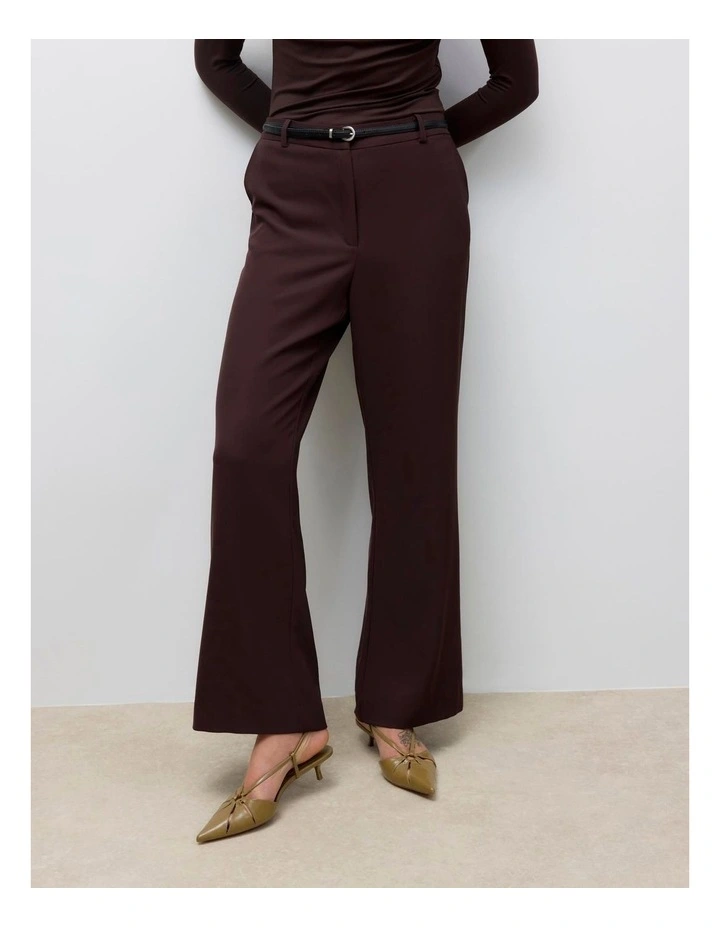 Pama High Waisted Pant in Chocolate image 1