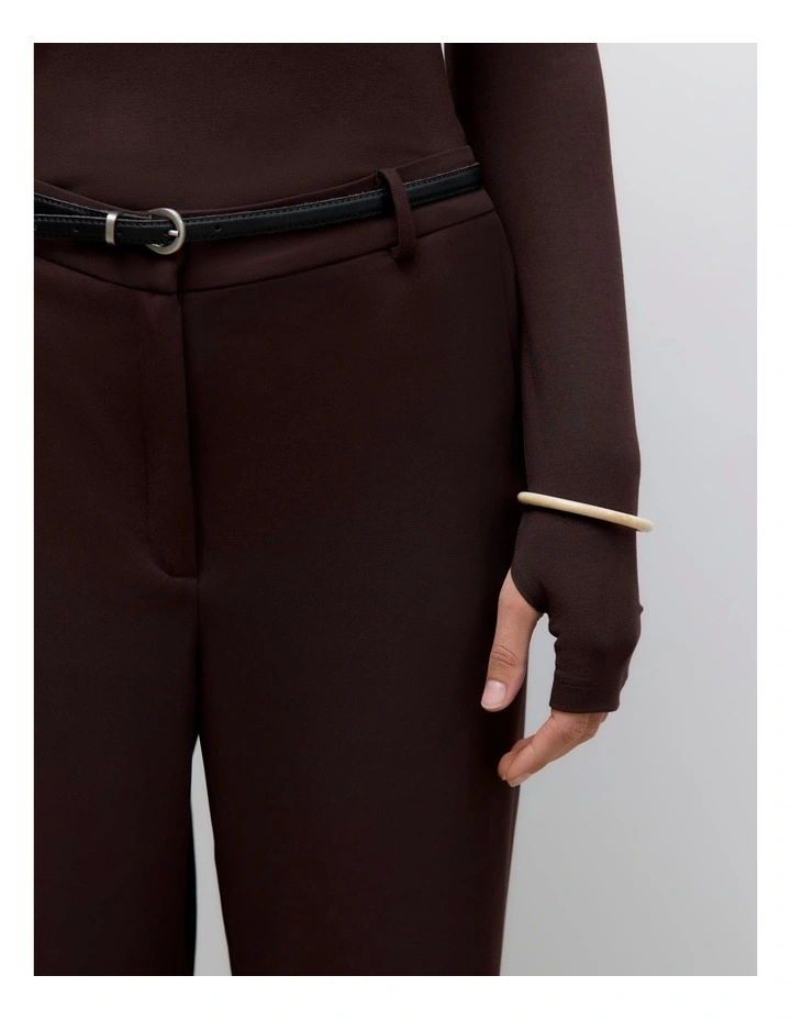 Pama High Waisted Pant in Chocolate image 2