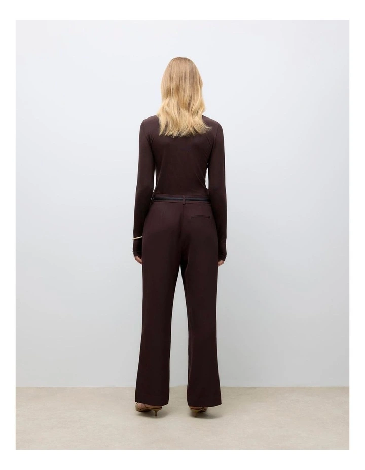 Pama High Waisted Pant in Chocolate image 4
