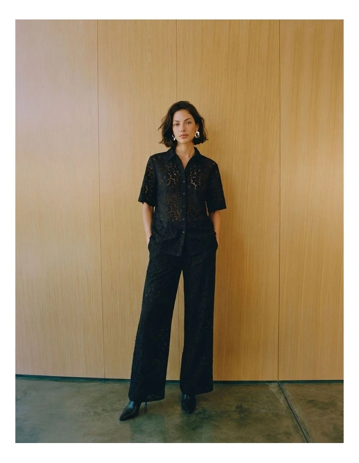 Honey Lace Pants in Black image 1