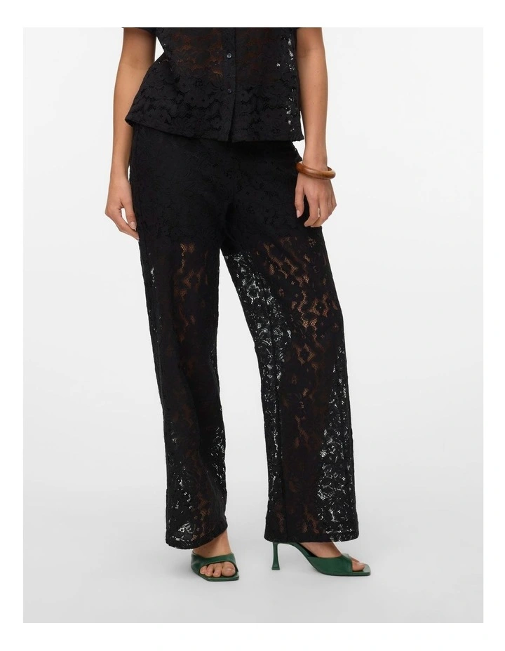 Honey Lace Pants in Black image 2