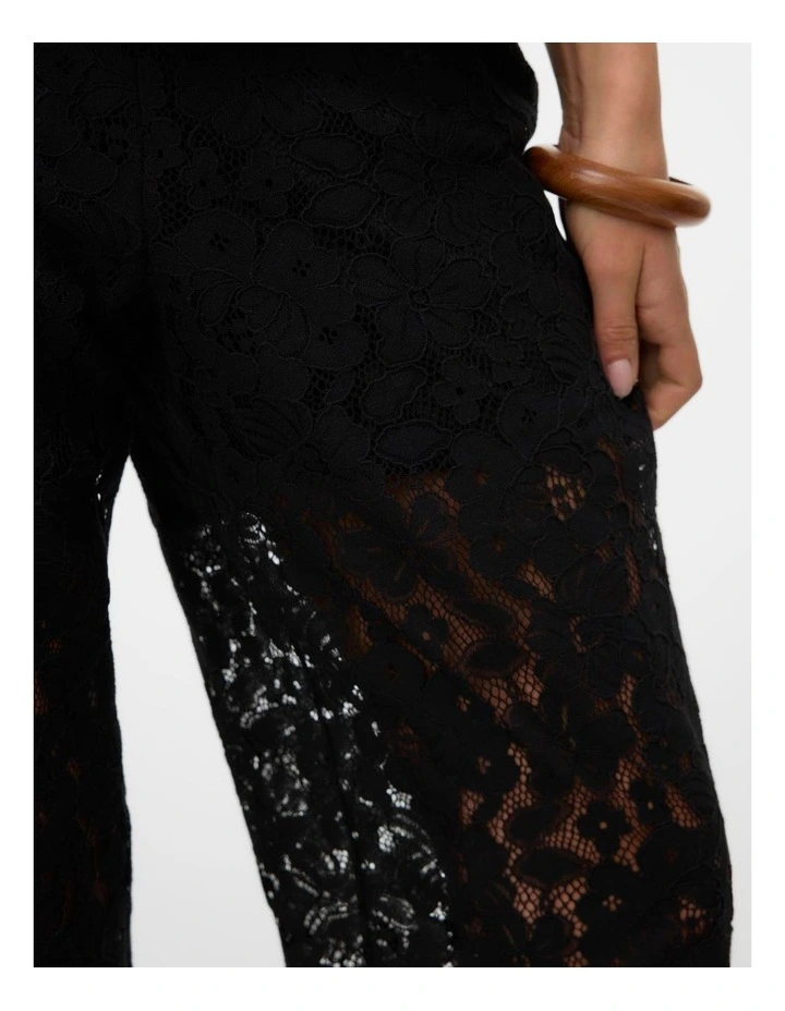 Honey Lace Pants in Black image 4