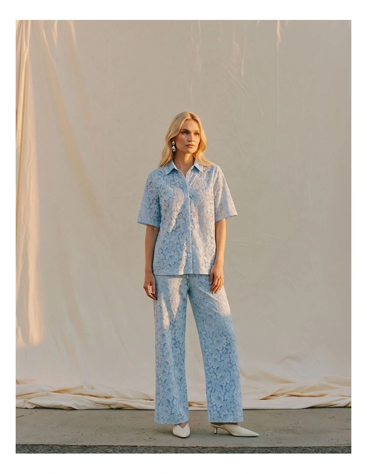 Honey Lace Pants in Blue image 2