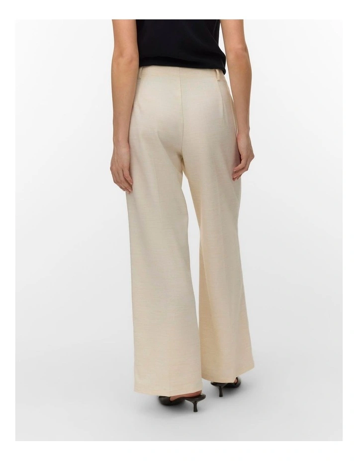 Bril Wide Pleated Pants in Sand image 3