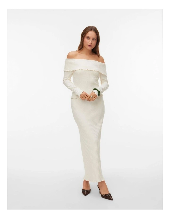 Mollie High Waisted Knitted Maxi Skirt image 2