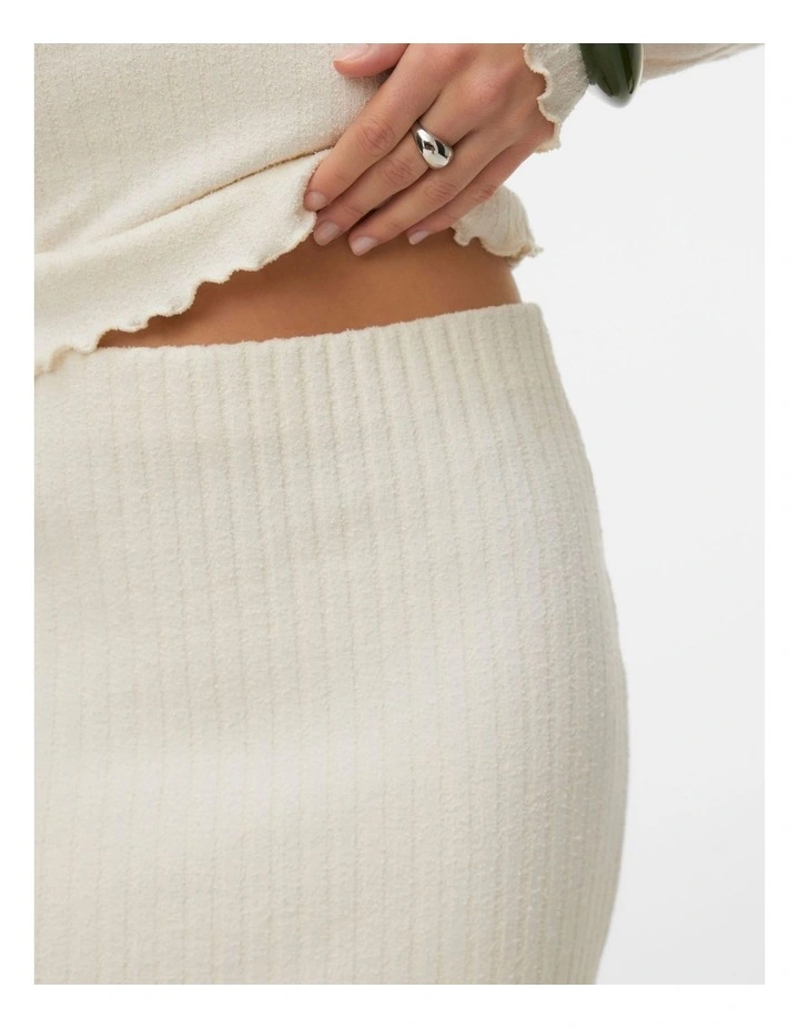 Mollie High Waisted Knitted Maxi Skirt image 4