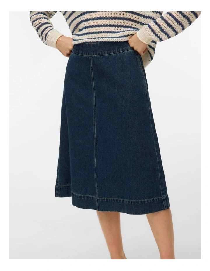 Rilla Midi Denim Skirt image 1