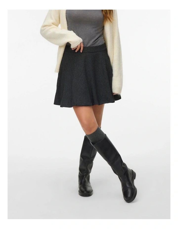 Thalia Mini Ballon Skirt in Dark Grey image 1