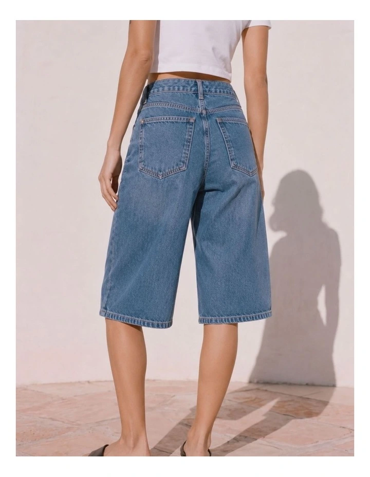 Alvida Denim Jorts in Blue Denim image 2