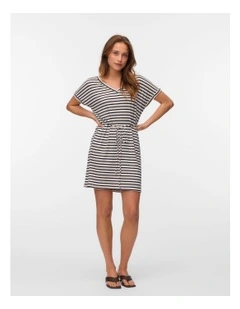 Holly Everyday Stripe Dress in Silver