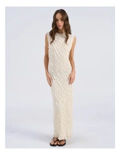 Stormi Ruffled Maxi Dress in Birch