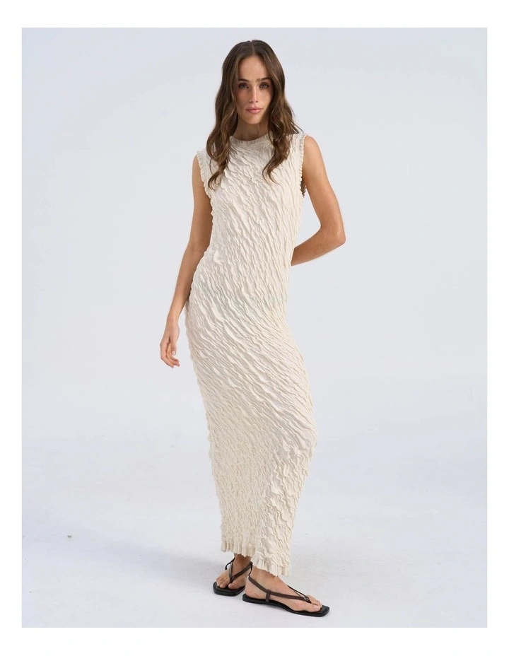 Stormi Ruffled Maxi Dress in Birch image 3