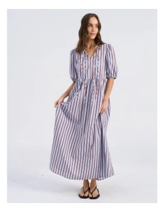 Isla Tie Stripe Maxi Dress
