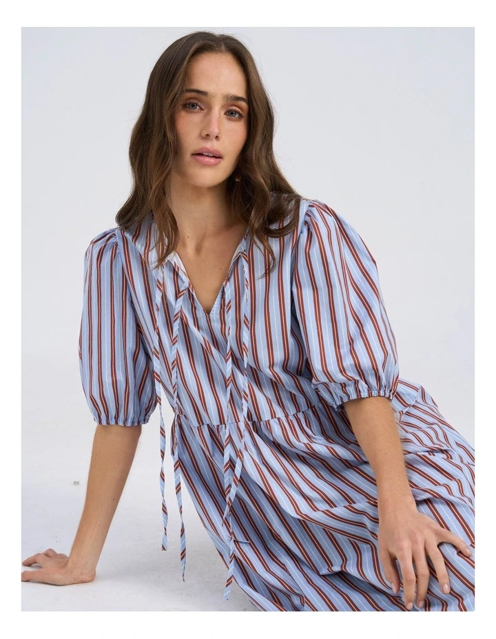Isla Tie Stripe Maxi Dress image 2