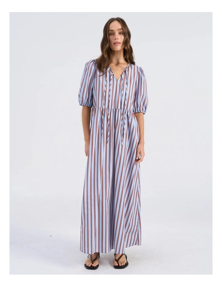 Isla Tie Stripe Maxi Dress image 3