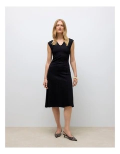 Timian Midi Dress in Black