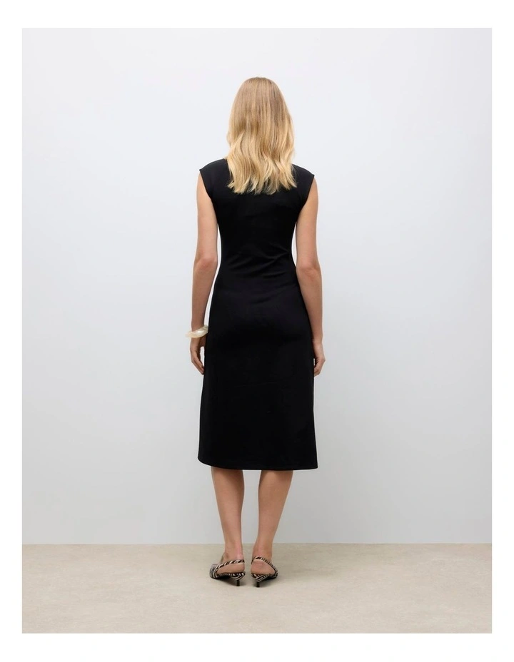 Timian Midi Dress in Black image 3