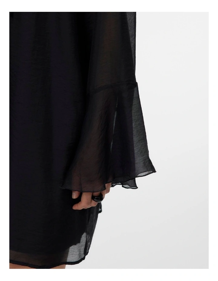 Minna Long Sleeve Dress in Black image 4