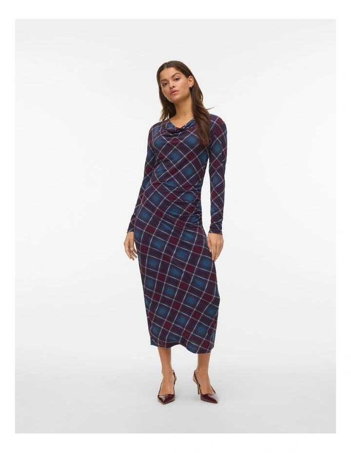 May Printed Midi Dress in Multi image 1