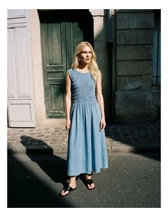 Erina Smock Midi Dress