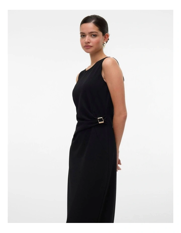 Hosanna Midi Dress in Black image 2