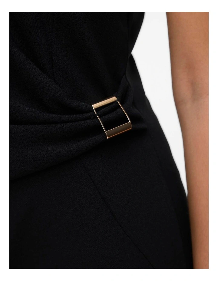 Hosanna Midi Dress in Black image 4