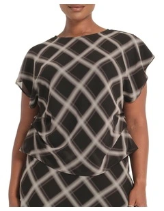 Cameron Top in Black/Beige