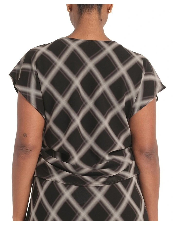 Cameron Top in Black/Beige image 3