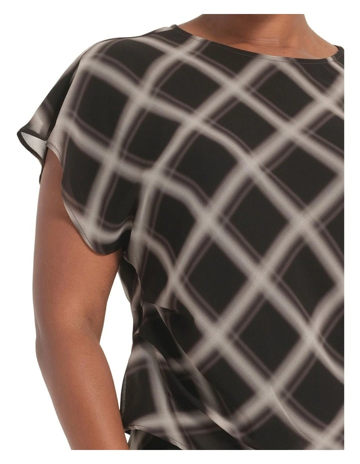 Cameron Top in Black/Beige image 5