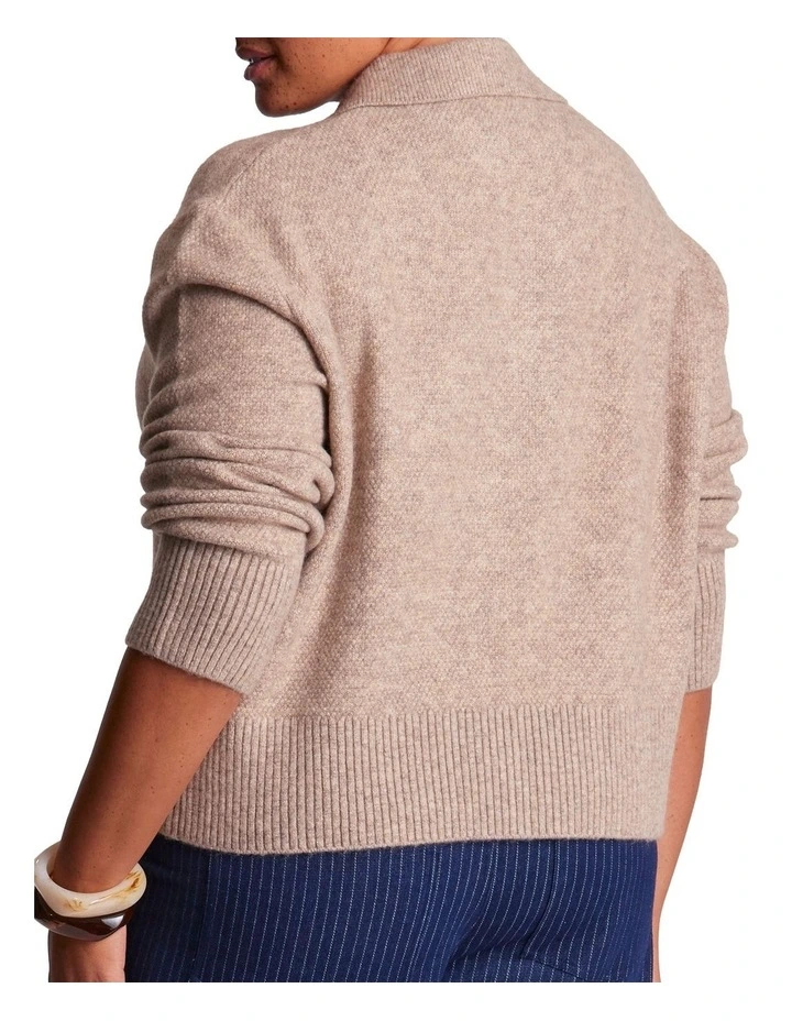 Nellie Knit in Beige image 2