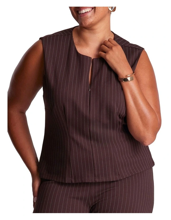 Marley Vest in Brown image 1