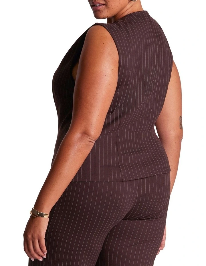 Marley Vest in Brown image 2