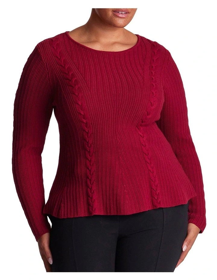 Eveline Knit in Red image 1