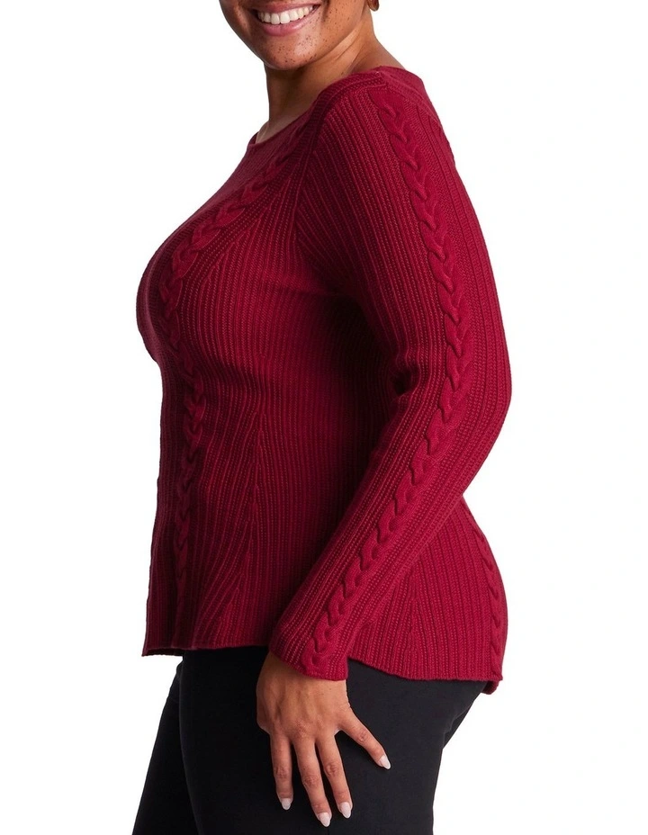 Eveline Knit in Red image 3