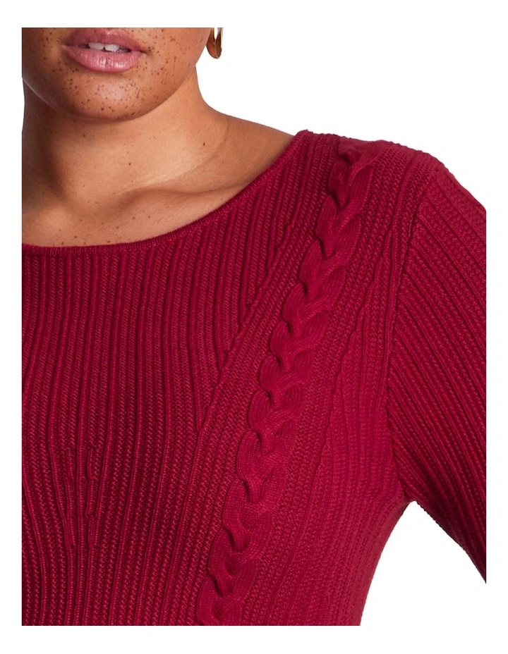 Eveline Knit in Red image 4