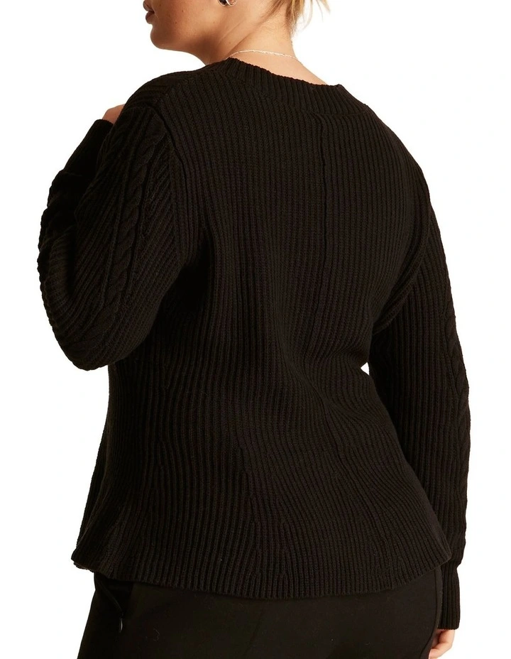 Callie Knit in Black image 2