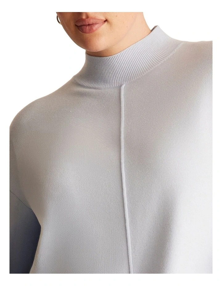 Neve Knit Top in Blue image 5