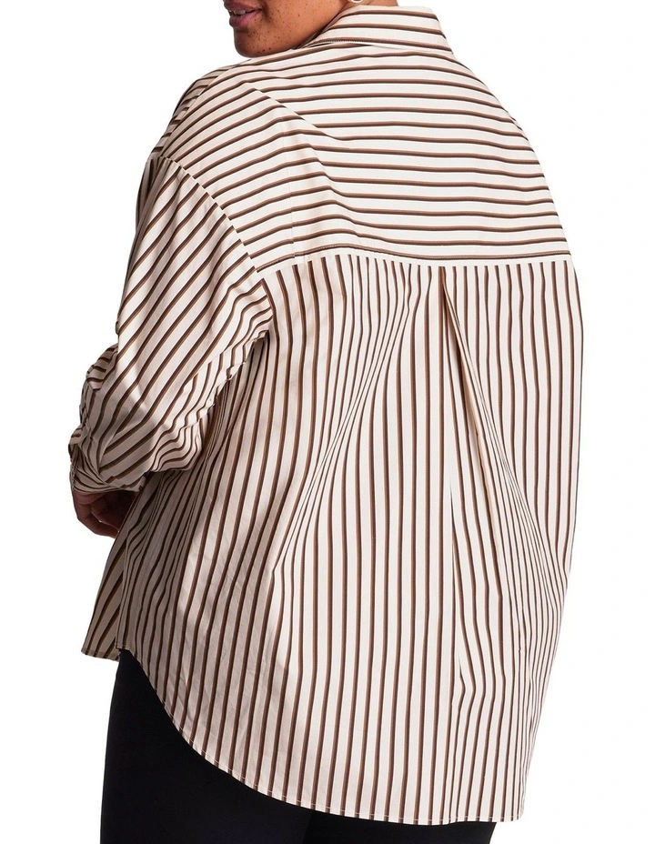 Jessica Shirt in Beige/Brown image 3