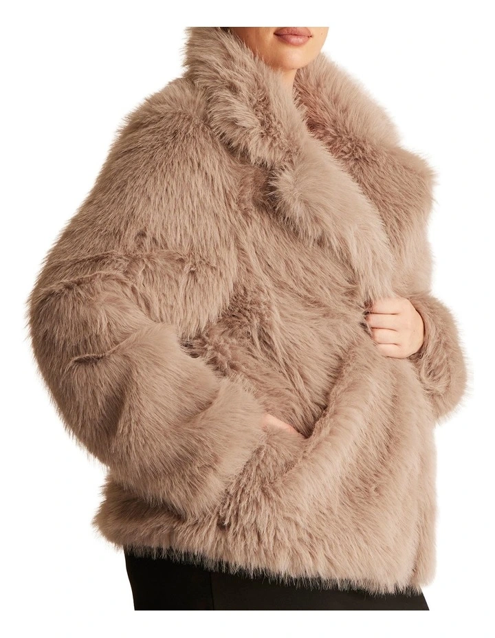 Rory Coat in Beige image 3