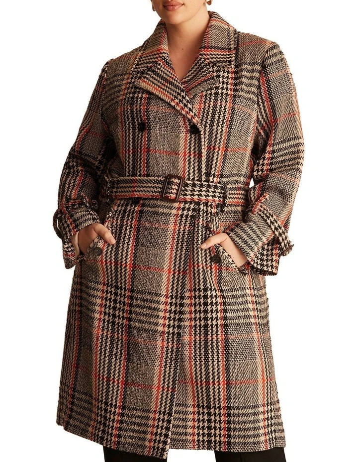 Bella Coat in Check image 1